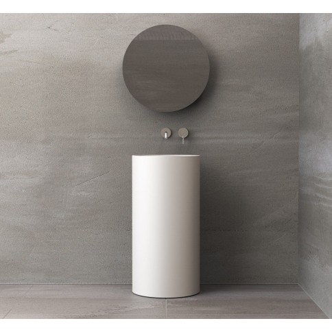Νιπτήρας επιδαπέδιος 45x45x90 από solid surface, χρώμα: Λευκό επιφάνεια: Ματ Νιπτήρας επιδαπέδιος 45x45x90 από solid surface, χρώμα: Λευκό επιφάνεια: Ματ